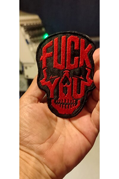 Özden Nakış Kafatası yama patch nakış ütü ile yapışan arma