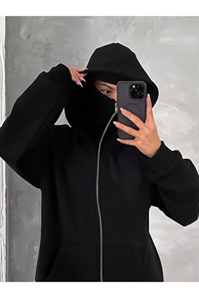 Flaubert Kar Masked Ninja Unisex Sweatshirt Cardigan 3 Thread Thick with Zipper