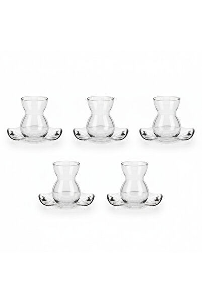 Paşabahçe 5 Kişilik 10 Parça Dantel Çay Takımı 140cc