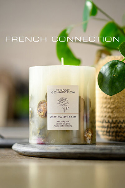French Connection Botanical Infused Cherry Blossom & Rose Candle 660G