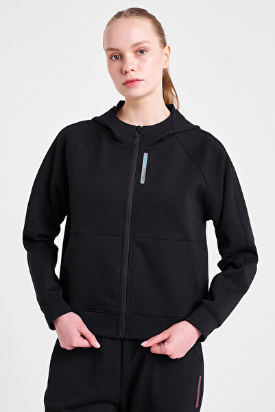 Lescon Women's Zippered Hooded Sweatshirt 25N-2133