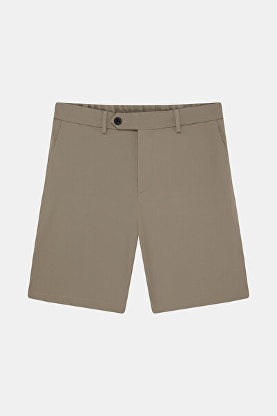 W Collection Mink Zippered Bermuda Shorts