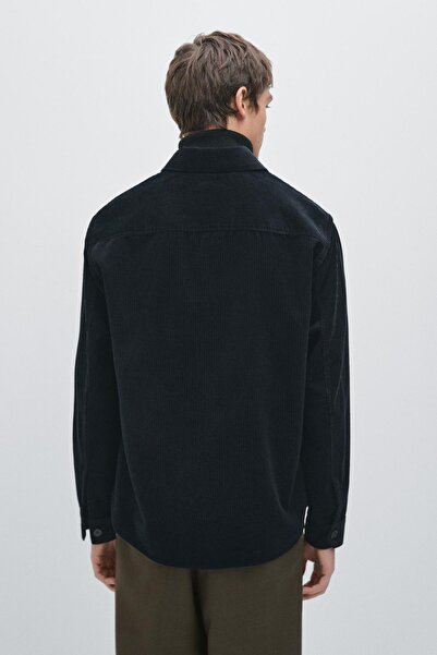 Massimo Dutti Cepli fitilli kadife ince ceket