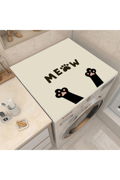 Nuva Home Ecru Washing Machine Protective Cover - Dryer Protector - Non-Slip ...