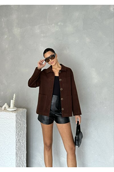 Nesil Cămașă căptușită zilnică pentru femei, cu nasturi din catifea