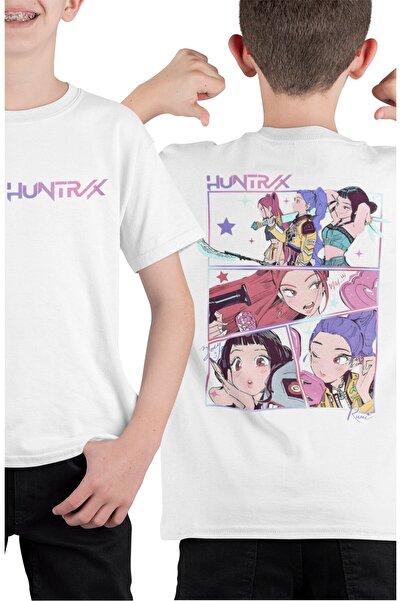 Fuddy Moda Παιδικό μπλουζάκι Unisex Huntrix Characters Back με τύπωμα , Βρεφι...