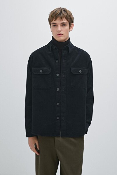 Massimo Dutti Cepli fitilli kadife ince ceket