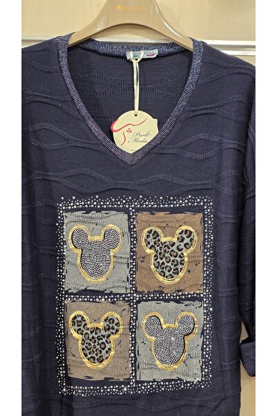 Park Moda Блузка з V-подібним вирізом з леопардовим принтом