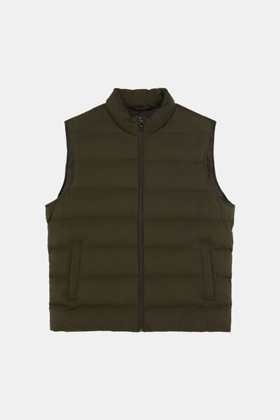 W Collection Khaki Buttoned Vest