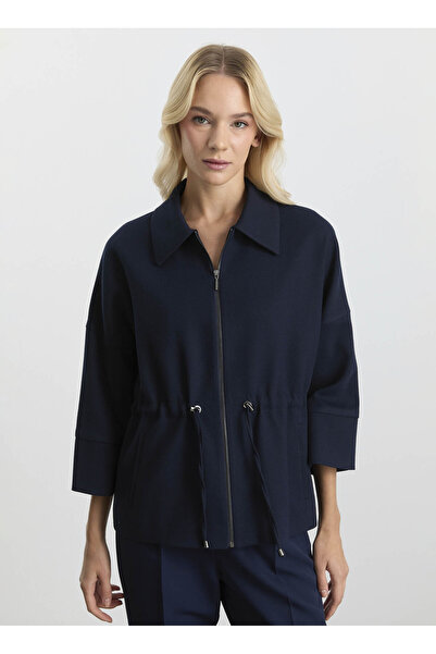 Selen Standart Lacivert Kadın Ceket 25KSL1538