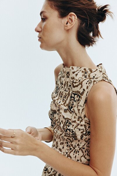 H&M Büzgülü Kolsuz Üst