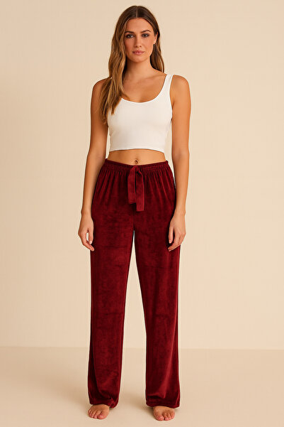 Nayromi Kadın Battal Kadife Pijama Altı