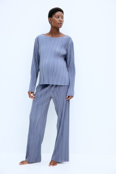 H&M MAMA 2 Parçalı Pliseli Set