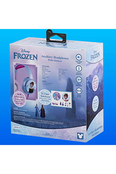SMD-Volkano Disney Frozen Kids Bluetooth Stereo Headphones | Wireless Headset | Includes 5 Decorating Stickers