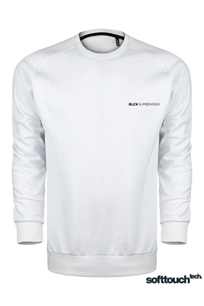 blck & premium Printed Softtouch Tech. 3 Yarn Silky Texture Unisex Sweatshirt 3 Yarn Without Sharding