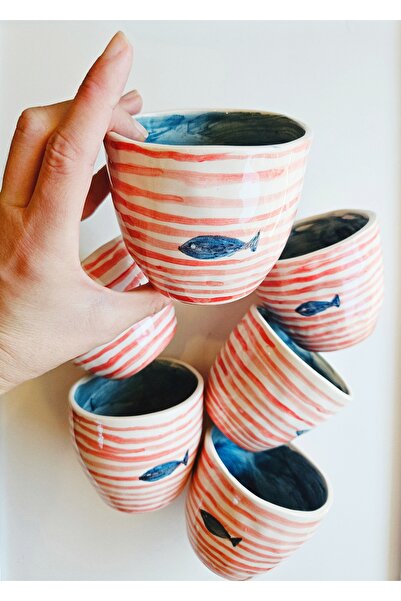 WEBBMODA Handmade Fish Mug Cup