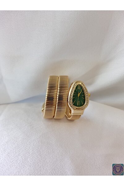 uyguntakıaksesuar Green Dial Spiral Winding Women's Wristwatch – Luxurious an...