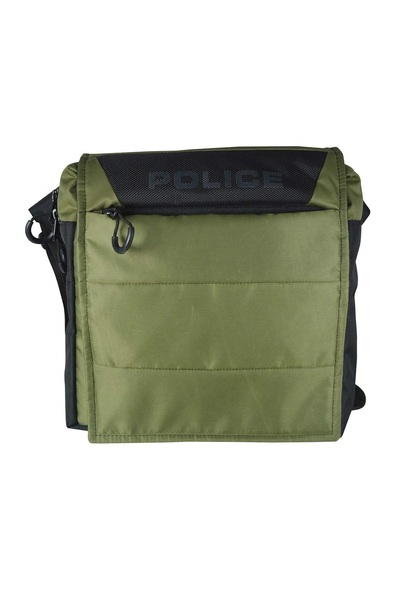 Police Hedge Crossbody bag, nylon, adjustable strap, army