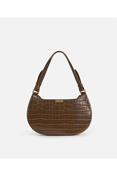 İpekyol Crocodile Leather Look Double Messenger Bags