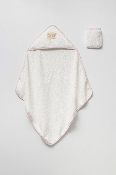 Bip Baby منشفة مطرزة + غطاء للحمام