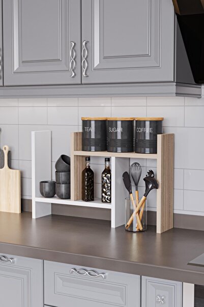 Hofga Lidya Çok Amaçlı Raf Mutfak Tezgah Üstü Organizer Banyo Mutfak Düzenley...