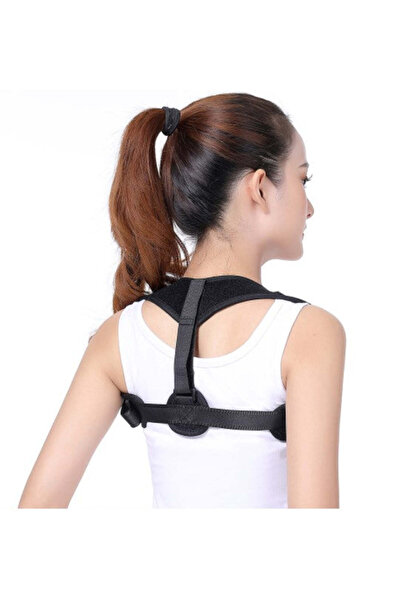buz Corector de postură unisex reglabil – suport pentru spate, umeri și coloa...