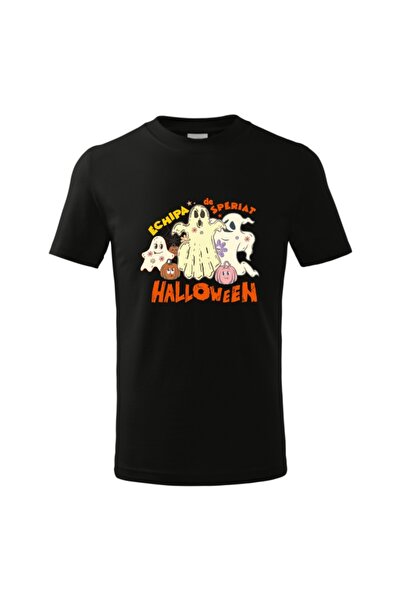 Funny Gift Tricou cu maneca scurta pentru copii Halloween Echipa de Speriat