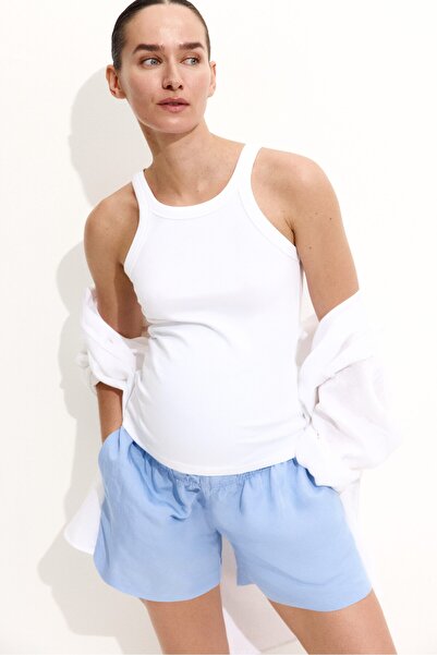 H&M MAMA Keten Karışımlı Şort