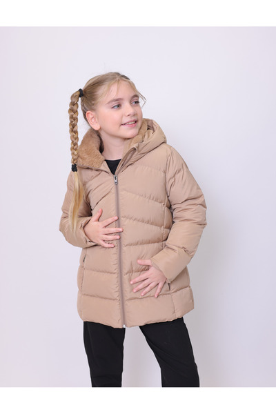 PIQUE Children's Coat Hooded Puffer Girl's Coat