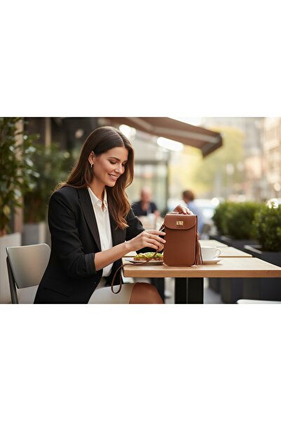 EYCH LAİLA Kadın Telefon Çantası – Kartlık Bölmeli, Minimalist ve Şık Tasarım