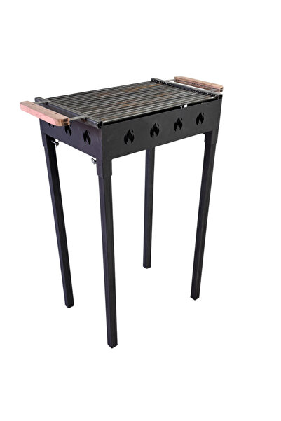 buz Grătar de grădină 50 x 35 cm cu bare rotunde din oțel de 8 mm, pentru cam...