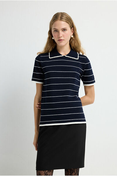 adL Erkek Yaka İncili Kazak