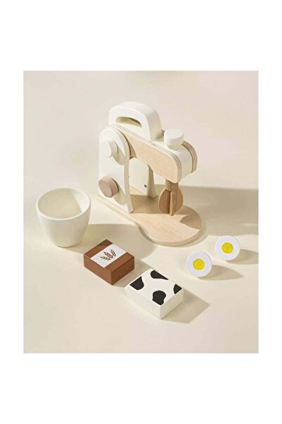 ideal STORE Wooden Mixer Toy with Accessories by — Rotating Knob with Click, Realistic Model