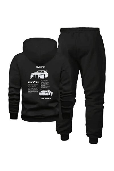 LAVİTTA Oversized Men's Hoodie Set with the Theme of'Race Gte'