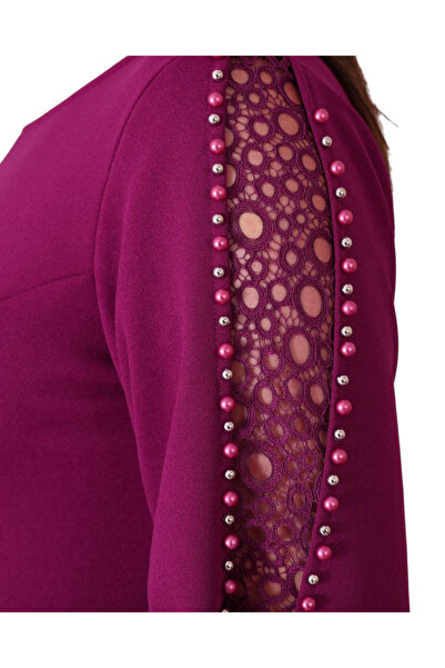 gesmoda Black evening dress with detailed sleeve design G0734