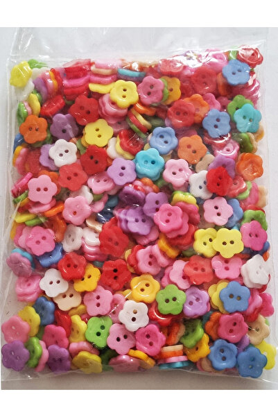 Modellino 500 Pieces Package Wholesale Colorful Flower Button 10mm