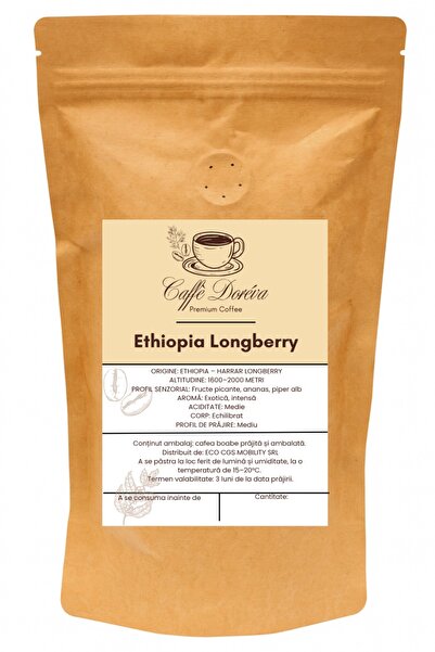 Caffe Cafea boabe Café Doréva, Long Berry, 250 g