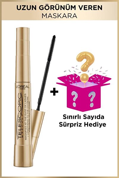 L'Oreal Paris L'Oréal Paris Telescopic Gold Maskara + Sürpriz Kutu Hediye