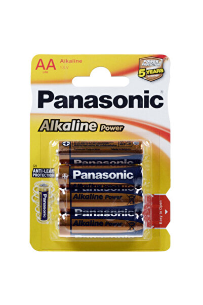 PANASONIC Алкални батерии LR06 AA, цена за блистер от 4 броя