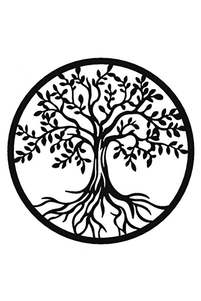 buz Decorațiune murală metalică, Arborele Vieții antic, 50 cm, interior/exterior