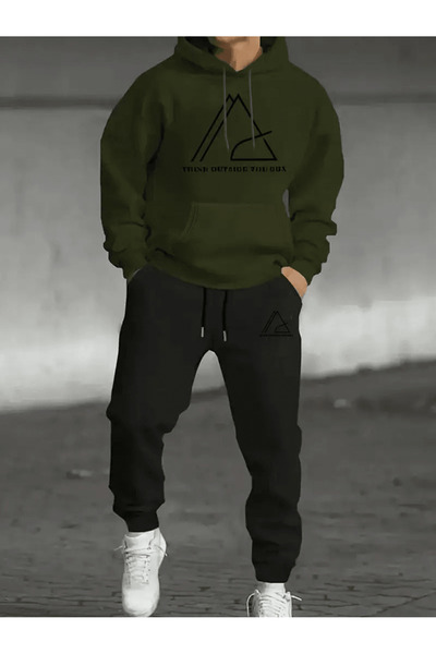 LAVİTTA Motivational Themed Sports Men's Hoodie Set