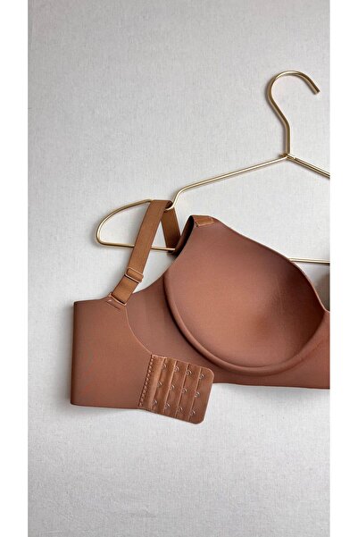 HEROSE Plus Size Diving Microfiber Fabric Seamless Hayelet Padded Bra