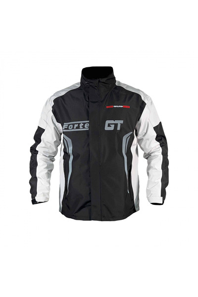 Forte GT 2001140 Motosiklet Yağmurluk Takım Alt Üst Cepli Şık Takım Tam Koruma Taş Siyah 2XL Beden