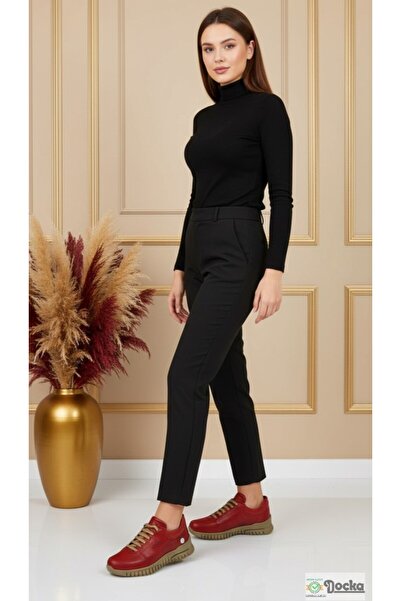 Mammamia Kadın Günlük Hakiki Deri Ortopedik Spor Tarz Ayakkabı M26/KA3505