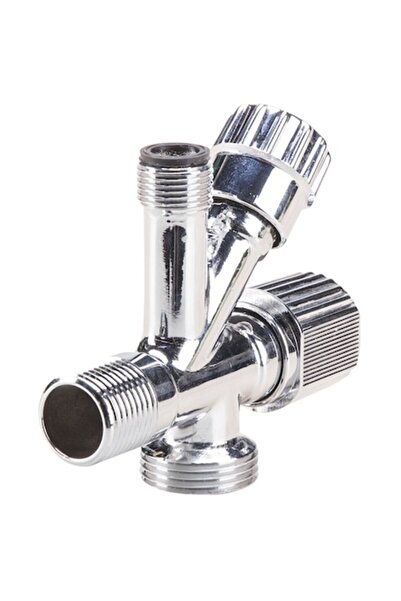 EVOSANITARY 3-way Elbow Faucet, 3/4-3/8-1/2 inch