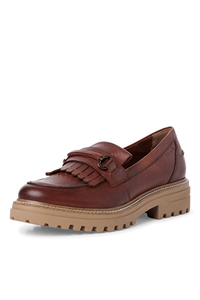 Tamaris Brown loafers with fringes