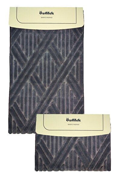 Özdilek Cotton Toilet Set - Anthracite