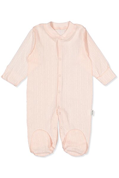 Bebetto Outside Seam Openworked Booties Jumpsuit (Basic/25) Pink