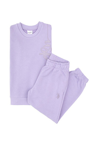 U.S. Polo Assn. Kız Çocuk Lila Eşofman Takımı 50318930-VR034