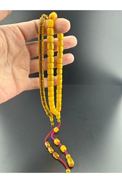 Jewel Squeeze Amber Prayer Beads - Elegance That Touches Your Soul - Dabbas Master Craftsmanship - 2 Pcs